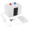 Poyujkyhr Scaldabagno elettrico da 6 l, riscaldamento rapido (15 - 30 min), scaldabagno da 1500 W, per lavello da cucina, serbatoio interno in acciaio inox con regolatore di temperatura, indicatore LED, IPX4