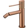 MICE COLLECTION MIce Rubinetto monocomando per bidet in ottone Rubinetti WC Rubinetti per bagno per acqua fredda/calda Colore oro rosa spazzolato BDD038-2ORC