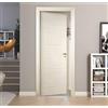 PORTE ITALIANE Porta interna battente in laminato Palissandro White con serratura e finitura OTTONE Misura passaggio 90 X 210 SPINTA SX