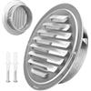 Generic Griglia Aerazione Tonda, Griglia Di Ventilazione Rotonda In Acciaio Inox 304 Con Rete Anti Insetti, Griglia Di Scarico Rotonda Per Garage Cucina Bagno Cantina(70 mm/2.76 in)