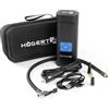 HÖGERT Technik Pompa ad aria elettrica a batteria portatile 145PSI 3 in 1, mini compressore con power bank e luce LED, compressore d'aria mobile, pompa per bicicletta, materasso, caricatore USB-C