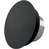 H&C VENT Nero Ø 100 mm valvola a disco regolabile - Copertura rotonda in acciaio e ventilazione con diffusore regolabile - Valvola tubo di ventilazione & griglia di ventilazione, tubo di scarico |