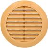 KOTARBAU® Griglia di aerazione 125 mm flangia tonda beige protezione dagli insetti griglia a lamelle griglia di ventilazione raccordo per tubi