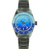 OOO - Out of Order Out of Order BOMBA BLU GMT Automatico Acciaio Nero Blu Data Invecchiato Zaffiro Orologio Uomo