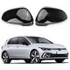 WingFly Cappucci per Specchietti per Auto, 1 Paio di Tappi per Specchietti Retrovisori per Specchietti Laterali Compatibili con VW Golf 8 MK8 2019-2021 (nero)
