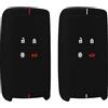 kwmobile Set 2 Cover Chiave Auto Compatibile con Renault con 4 tasti Smart Key (solo Keyless Go) - Custodia Chiavi Auto Copri Telecomando - Copertina Chiave Macchina - Silicone