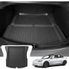 ASZSK Tappetino bagagliaio in TPE, resistente all'abrasione e antimacchia, resistente alle intemperie, antiscivolo e impermeabile, adatto per Tesla Model 3 2024 2025/Tesla Model 3 Highland (nero)