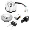 Yctze Blocco Accensione, Yctze Interruttore di Accensione Tappo del Gas Chiave Bloccasterzo ABS METALLO Sostituzione per VT600 Shadow 400 750 per honda vt 600 tank per blocchetto chiave honda shadow vt 600