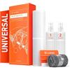 Luxshield Battitacco Auto AntiGraffio Pellicola - Set Universale Taglia M - Protezione Accessori Tuning Portiera - Trasparente Lucido
