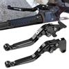QJY-Motor Part-Store Z750 Moto CNC Leve Freno e Frizione Set Regolabile Leves per Kawasaki Z750 Z 750 2007 2008 2009 2010 2011 2012 2013-Nero
