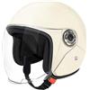 Generico Mezzo Casco Da Moto - Casco Da Moto A Faccia Aperta Da 25,59 Pollici, Equipaggiamento Per Caschi DaMoto | Copricapo Da Equitazione Leggero Con Fibbia A Sgancio Rapido, Design Aerodinamico Della Calot