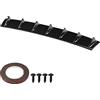 Yctze Tronco Spoiler Compatibile, Yctze Universal Car Rear Bumsostituzione per Chassis Shark Fin Spoiler Ala Lip Diffusore (Nero)(L) per heckstoßstange spoiler per griglia bmw serie 4 gran coupe griglia bmw