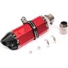 DZDZXQG Silenziatore di Scarico per Moto (51mm) Universale in Acciaio Inox per Moto da Cross, Moto da Strada, Scooter, Quad Silenziatore per Tubo di Scarico Posteriore