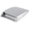 Majatou Coperchio di Sfiato del Cofano auto decorativo Universale(D'argento) | Presa D'aria Decorativa per Auto, Coperchio Adesivo per Sfiato del Cofano, stile sportivo, griglia in alluminio, ABS
