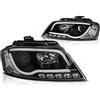 Audi Fari Audi A3 8P 08 - 12 nero Tubo Light Tru DRL