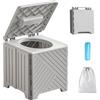 BORDEAG Toilette per Bambini Portatile - Pieghevole Toilette per Bebè, Toilette Pieghevole per Bambini, Vasino da Viaggio, Pieghevole Sedile per WC, Sedile WC Portatile per Neonati con Sacchi Spazzatura (C)