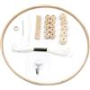 Peosaard Baby mobile gancio, kit di cornici mobili in legno Cambiani vento per perle per perle a campana Kit Kit Crib DECORAZIONE DECORAZIONE STYE2, KIT FRAMA MOBILE