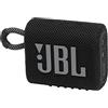 JBL GO 3 Speaker Bluetooth Portatile, Cassa Altoparlante Wireless con Design Compatto, Resistente ad Acqua e Polvere IPX67, fino a 5 h di Autonomia, USB, Nero