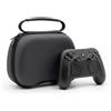 HEIBTENY Custodia protettiva rigida in EVA per controller Steam 2 e altri controller da gioco, borsa da viaggio con chiusura a cerniera sicura, nera