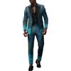 Generico Abito da Uomo in 2 Pezzi Formale da Matrimonio Affari Blazer E Pantaloni Elegante Smoking Cerimonia Completo da Uomo Dinner Business Abito da Sposa Slim Fit Wedding Cerimonia Abiti da Lavoro