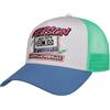 Stetson Mixtape Trucker Cappellino da baseball, cappellino da baseball, da uomo e da donna, con ombrello, primavera, estate, autunno, inverno e primavera, blu/bianco, Taglia unica