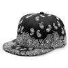 VKEID Berretto da Baseball Cappello a tesa piatta con fiore di anacardio Berretto da baseball Hip Hop Berretto piatto da uomo e da donna Street Dance Berretto casual Cappelli Unisex ( Color : Black , Size :