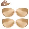 KSang Cuscinetti per reggiseno super spessi per push up, 2 paia di imbottiture sportive per aggiungere 1-2 coppe per abiti da donna costumi da bagno sportivi - B/C