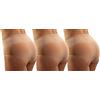 sesto senso Slip Modellante Donna Senza Cuciture 3 Pezzi Figura Formante Mutande L/XL Beige Carne