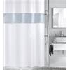 Kleine Wolke Textilgesellschaft Tenda di Doccia, Fibre Sintetiche, Bianco, 200 x 180 cm