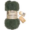 Halbach Seidenbänder Morbida lana da lavorare a maglia, gomitolo da 50 g, larghezza: 1 cm, filato di pelliccia sintetica per fai da te, colore: verde salvia