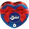 Perugina BACI PERUGINA Classico Cioccolatini Fondenti ripieni al Gianduia, Latta Cuore San Valentino 50g