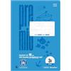 Staufen Premio - Quaderno scolastico con 16 fogli, 10 pezzi, DIN A5, rigatura 3R (14 linee doppie con bordo), carta riciclata 90 g/m²