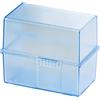 Han 979-64 - Contenitore in plastica per archivio in formato A8, con 100 schede, colore: blu traslucido