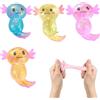 HTGWCG 4 Pezzi Squeeze Toy, Axolotl Toy Stress Relief, Axolotl per i bambini e gli adulti, Squeeze Ball per il partito, Giocattolo di compleanno Pinch Toys Stress Toy per i bambini e gli adulti