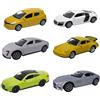 OPO 10 - Set di 6 macchinine in Miniatura da 7,6 cm: Audi BMW Porsche Mercedes Renault - WELS05