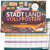 DENKRIESEN Stadt Land VOLLPFOSTEN Family Edition - Blocco da gioco A4, divertente gioco di parole con 26 categorie, gioco di famiglia per bambini e adulti dai 9 anni in su, per 2+ giocatori, ideale per tempo in