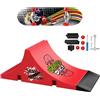 JurciCat Mini Skateboard Da Dita Fingerboard Set di Sccessori per Rampa con 1 e Fingerboard di Ricambio Ultimate Sport Training Requisiten (E)