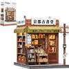 CUTEBEE Book Nook Kit - Casa in Miniatura Fai da Te in Legno, Puzzle 3D Legno per Adulti con Luci LED e Copertura Antipolvere, Modellismo da Costruire Adulti, Decorazioni Libreria Creativo