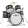 gear4music Batteria Junior 5 Fusti di Gear4music Nero