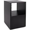 gear4music 8U Studio Rack Cabinet di Gear4music Nero H-76cm L-52cm P-47cm