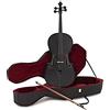 Gear4music Violoncello Outfit 4/4 Dimensione completa con arco e custodia, nero