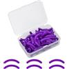 AYBUY 50 pezzi di gomma per piegaciglia, Bigodino Del Ciglio Ricariche, cuscinetti di ricambio per piegaciglia, cuscinetti in gomma di ricambio con scatola trasparente per signore ragazze, Viola
