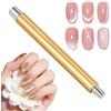 AYBUY Magnete per Unghie, 3D Magnetic Cats Occhi Polacco Polish Magnete Penna Chiodo, Cat Eye Magnet, Doppia Testa, DIY Nail Art Tool Uso, Uso Casa & Salone, Giallo