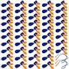 Lahkvor 40 Paia Tappi per Orecchie con Cordino, Arancione Silicone Protezione Udito per Dormire, Riutilizzabili per Lavoro, Nuoto e Viaggio, Riduzione del Rumore per il Riposo
