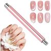 AYBUY Magnete per Unghie, 3D Magnetic Cats Occhi Polacco Polish Magnete Penna Chiodo, Cat Eye Magnet, Doppia Testa, DIY Nail Art Tool Uso, Uso Casa & Salone, Rosa