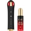 FAQ 502 Luce LED Rossa & Infrarossi + Red Light Peptide Serum - LED a spettro completo con Acido Ialuronico Viso & Peptidi di Collagene - Set skincare luminosità e idratazione