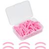 AYBUY 50 pezzi di gomma per piegaciglia, Bigodino Del Ciglio Ricariche, cuscinetti di ricambio per piegaciglia, cuscinetti in gomma di ricambio con scatola trasparente per signore ragazze, Rosa
