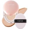 TIRTIR Mask Fit All Cover Pink Cushion Foundation | Alta opacità, finitura vellutata opaca, leggera, risultato impeccabile, neutralizza il rossore, trucco Cushion coreano (0,63 Fl Oz), porcellana 17C