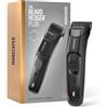 Manscaped Refining The Gentleman MANSCAPED® The Beard Hedger® PLUS, Regolabarba e baffi regolabile da uomo con 14 impostazioni di lunghezza (1-20 mm), lama in acciaio inossidabile, toelettatura senza fili impermeabile, blocco da