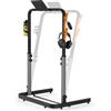 Generico Maniglione Tapis Roulant Barra di Supporto Corrimano Regolabile Larghezza 22,4 Pollici Porta Telefono Bicchiere Ganci Stabile Robusto Montaggio Rapido Home Gym